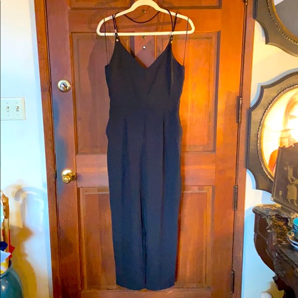 Zara | Pants & Jumpsuits | Zara Black Jumpsuit With Gold Accents | Poshmark